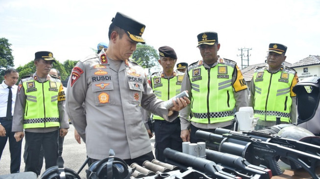 Kapolda Jambi Cek Kesiapan Pengamanan Pilkada di Batanghari dan Tebo